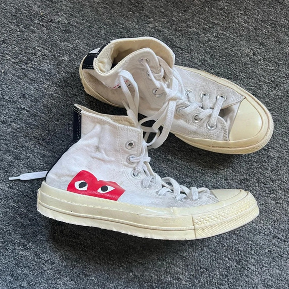 Comme Des Garçons Converse High Top Sneakers, size 6 - Picture 7 of 12